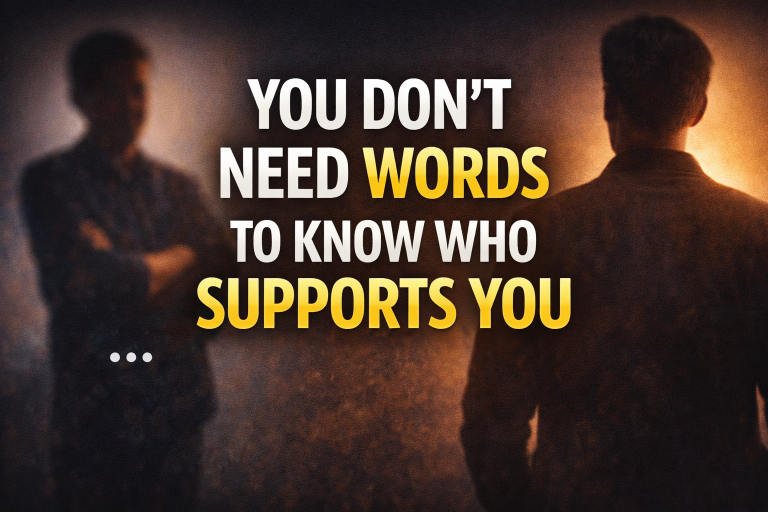 You Don’t Need Words to Know Who Supports You