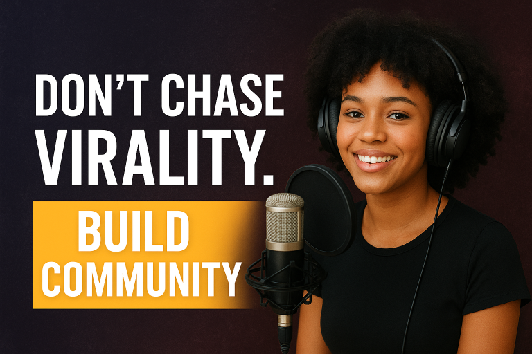 Don’t chase virality. Build community.