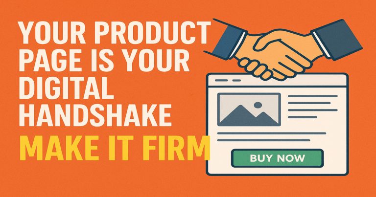 Your Product Page Is Your Digital Handshake, Make It Firm