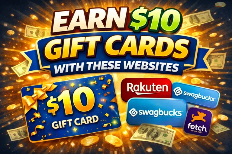 Earn $10 Gift Cards With These Websites